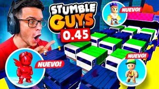 NUEVA MAPA y SKINS ESPECIALES 😱 ACTUALIZACIÓN 0.45 STUMBLE GUYS!