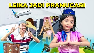 LEIKA JADI PRAMUGARI 😍🥰 LEIKA PUNYA PESAWAT SENDIRI [ROBLOX INDONESIA]