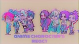 Anime characters react to eachother ( 1/8 Demon slayer ) // ꧁• K Y U U B I •꧂read description !!