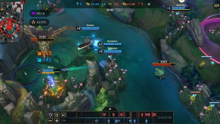 LOL : WR - Tristana gameplay 5kill 🔥🔥😁