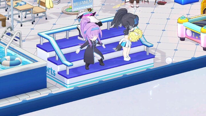 dikasih yel yel semangat sama murid