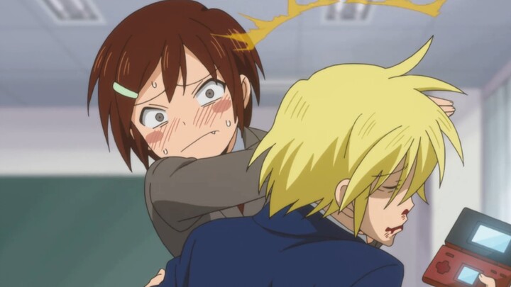I don't just want to hit you, I'm just shy of being teased [Famous funny anime scenes]