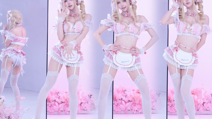 【Layar vertikal 4K】Mengenakan kostum pelayan seharga 800 yuan untuk menari itu mau apa…♡ Naik Turun