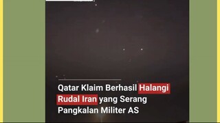 Angkatan Darat Qatar menyebut sistem pertahanan udara Qatar berhasil mencegat enam rudal yang ditemb