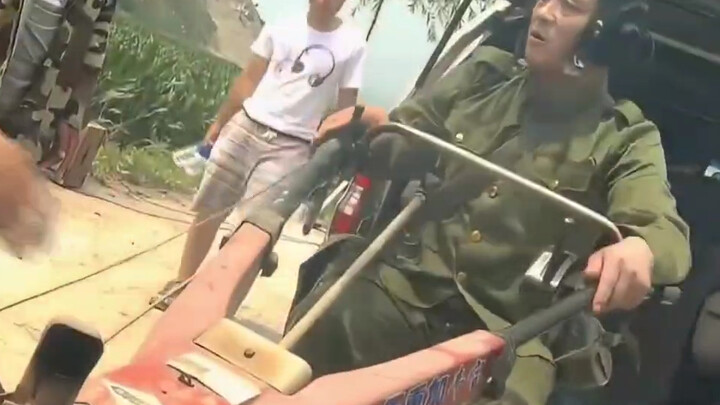 I was wondering why he was wearing a pilot’s helmet.