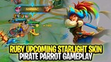 Ruby Upcoming Starlight Skin Pirate Parrot Gameplay SCRIPT NO PASSWORD | Mobile Legends: Bang Bang