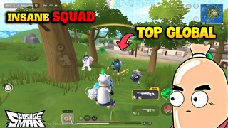OMG!! SOUTH 1v4 TOP GLOBAL in Rainbow Island 😱 SOUTH SAUSAGE MAN