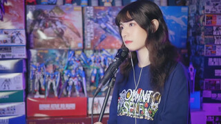 A girl covers "Trust you" from Gundam 00