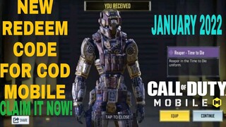 *January 2022* Call Of Duty Mobile New Redeem Code | Cod Mobile Redeem Code Garena