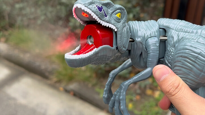 My girlfriend bought me a T-Rex that even blows smoke—I’m totally smitten, acting like a total dweeb