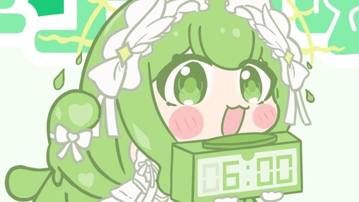 It's Miss Slime's turn to wake you up. No one is going to work, right?