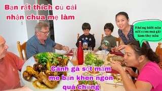 Cánh gà sốt mắm me bạn khen ngon quá thích củ cải nhận chua/mẹ nói mà rơi nước mắt/cuộc sống pháp