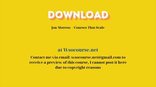 [GET] Jon Morrow – Courses That Scale