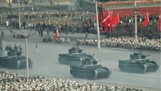ภาพจริงพิธีสถาปนาประเทศที่โซเวียตบันทึกไว้ในปี 1949