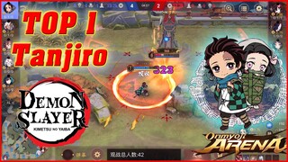 🌸Onmyoji Arena: Tanjiro (Thanh Gươm Diệt Quỷ) - Cách Chơi Của TOP 1 Liệu Gánh Được Team?
