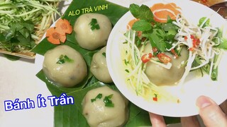 Cách pha bột Bánh Ít Trần Nhân Thịt dẻo ngon không bị khô cứng để qua ngày ăn vẫn ngon. ALO TRÀ VINH