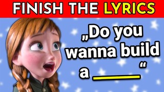 FINISH THE LYRICS - Most Popular DISNEY PRINCESS Songs 👸🎵 | Music Quiz