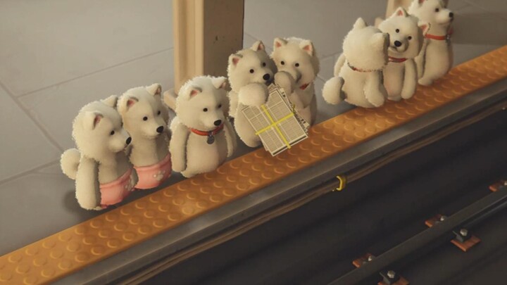 Yeye menunggu kereta bawah tanah