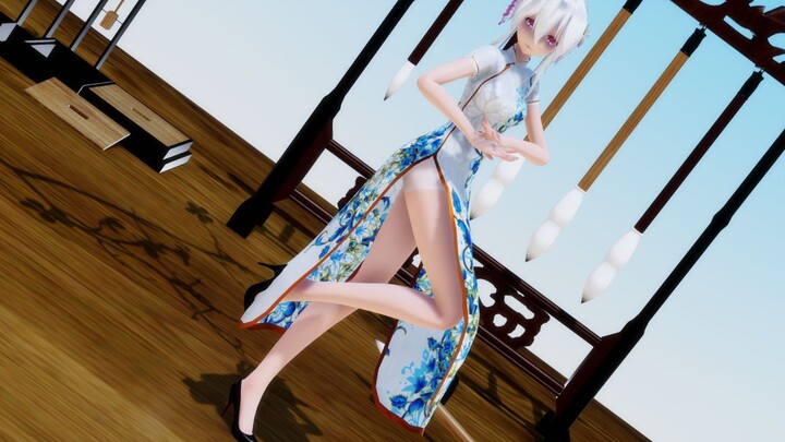 【MMD】Blue and White Porcelain Cheongsam- Weak