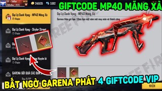 GIFTCODE Mp40 Mãng Xà - Garena Phát 4 GiftCode Skin Súng Vip Nhất Free Fire | THI BLUE