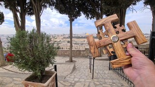 'They will not leave one stone on another' - Here Jesus wept over Jerusalem - Dominus Flevit Church