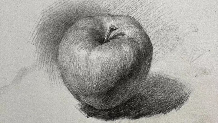 Still Life Sketch: Apple Solo Practice [Beginner Series]