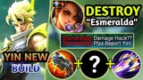 YIN SEA HALBERD BUILD CAN COUNTER ESMERALDA IN SIDELANE ? | YIN EPIC COMEBACK | MOBILE LEGENDS