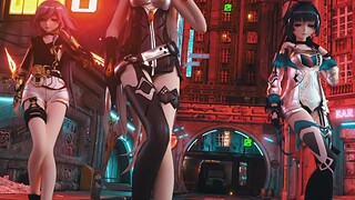 Honkai Impact 3 Raiden Mei& Fu Hua& Kiana Kaslana  dance MMD