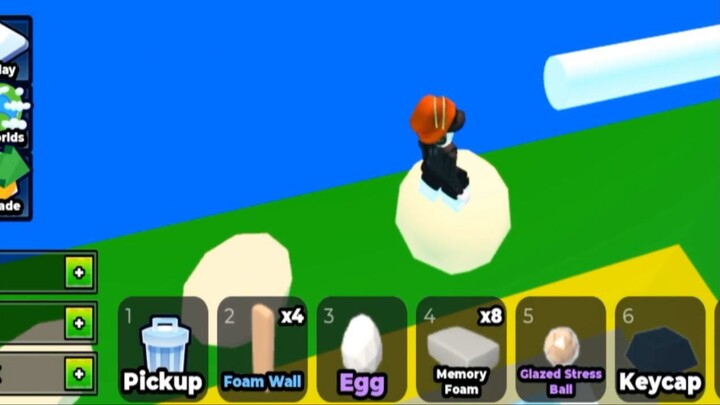 Stress ball and a foam wall l Build an ASMR Tower l Roblox