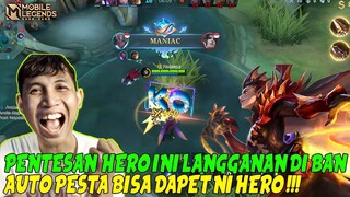 PANTESAN KARRIE SERING DI BAN DI RANKED || SEKALINYA DAPET PESTA MANIAC 3X - MOBILE LEGENDS