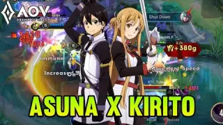 Asuna x Kirito Duet | Butterfly Gameplay - Arena of valor
