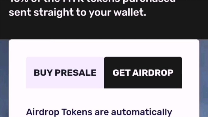 MTK Airdrop 40 MTK = 25$