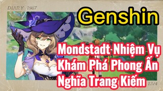 Mondstadt Nhiệm Vụ Khám Phá Phong Ấn Nghĩa Trang Kiếm