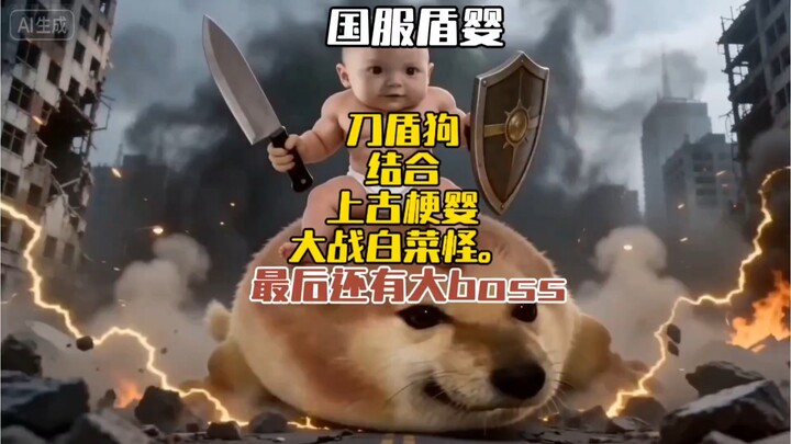Pertarungan sengit antara Anjing Perisai-Pedang dan Bayi Meme melawan Kubis yang Tersenyum pada Saya