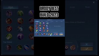 BRODY BEST BUILD 2023 #shorts #mlbb