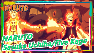 [NARUTO] Sasuke Uchiha VS Five Kage CUT