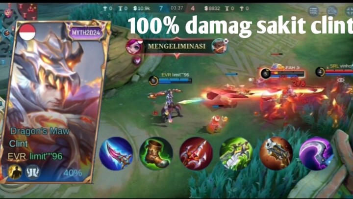 adu mekanik clint vs  Claude gokil si koboy dapet banyak