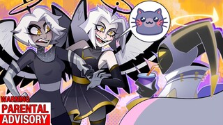 Adam X Lute X Vaggie's Kitty Roulette | Hazbin Hotel Comic Dub