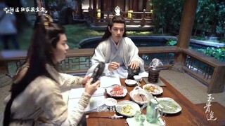 The Longest Promise Update 🎬 BTS#ลำนำกระดูกหยก~ดูท่าขอพัดลมของ XZ#XiaoZhanxShiYing#TheLongestPromise