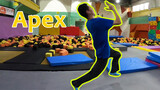 A live action video of "Apex Legends" Octane in the trampoline center