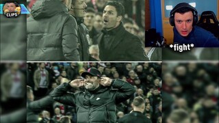 kurt's funny reaction to Arteta & Klopp fighting on the touchline🤣
