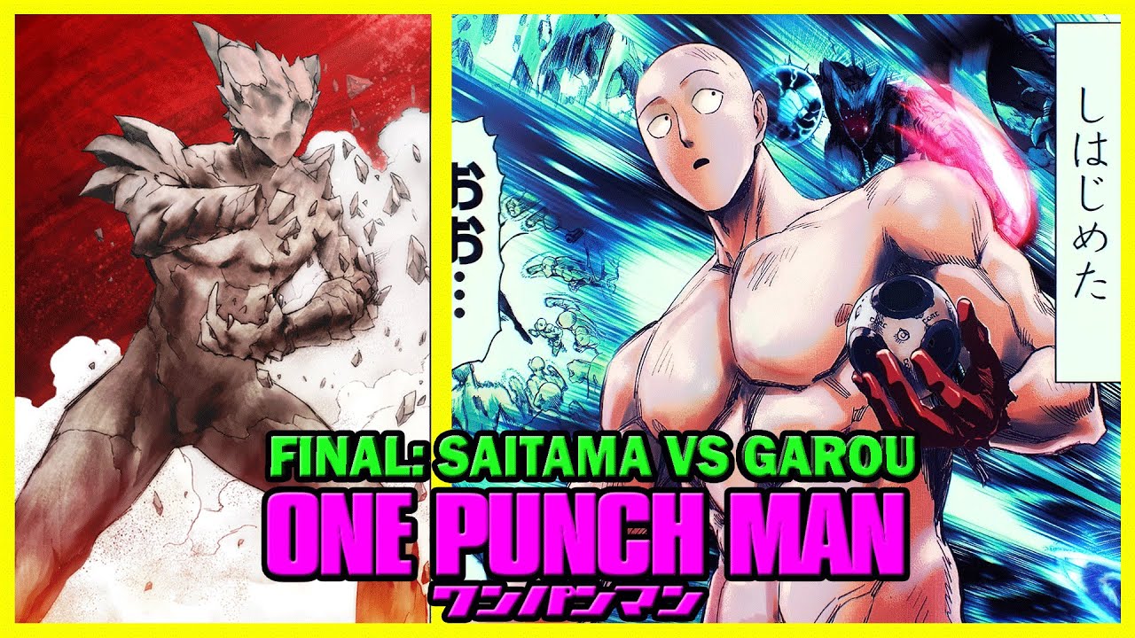 SAITAMA DERROTA A GAROU, FINAL: Saitama vs Garou