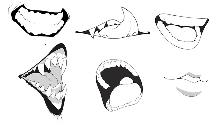 Apa? Anda bahkan tidak bisa menggambar gigi karakter dua dimensi?