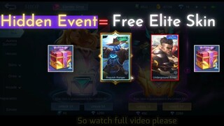 HIDDEN EVENT FREE ELITE SKIN || MLBB NEW EVENT ||  Mobile Legends: Bang Bang