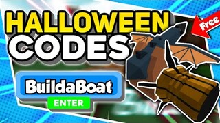 New "Halloween Event Update Working Codes 2021 in Roblox Build a Boat for Treasure