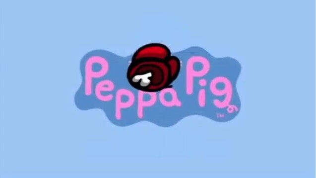 Pepa pig plays among us