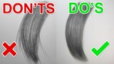 How To Draw Realistic Hair | Don'ts and Do's