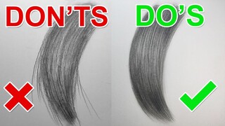 How To Draw Realistic Hair | Don'ts and Do's