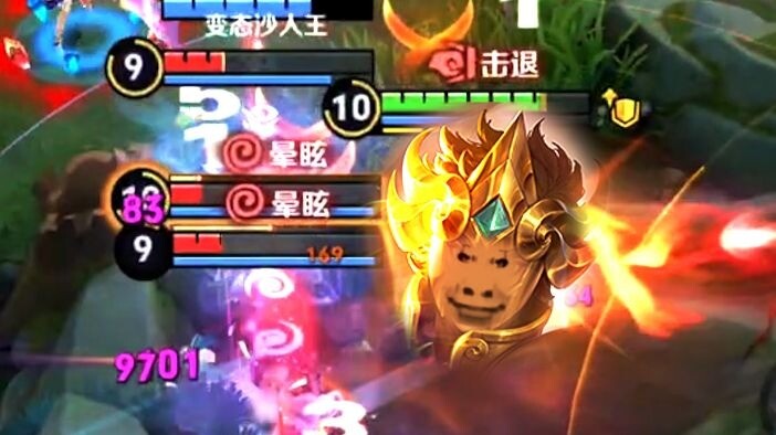 玩达摩后看其它英雄感觉都超标。