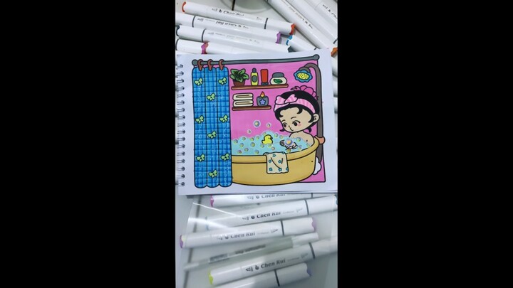 Lets coloring 🫶❤️🤍